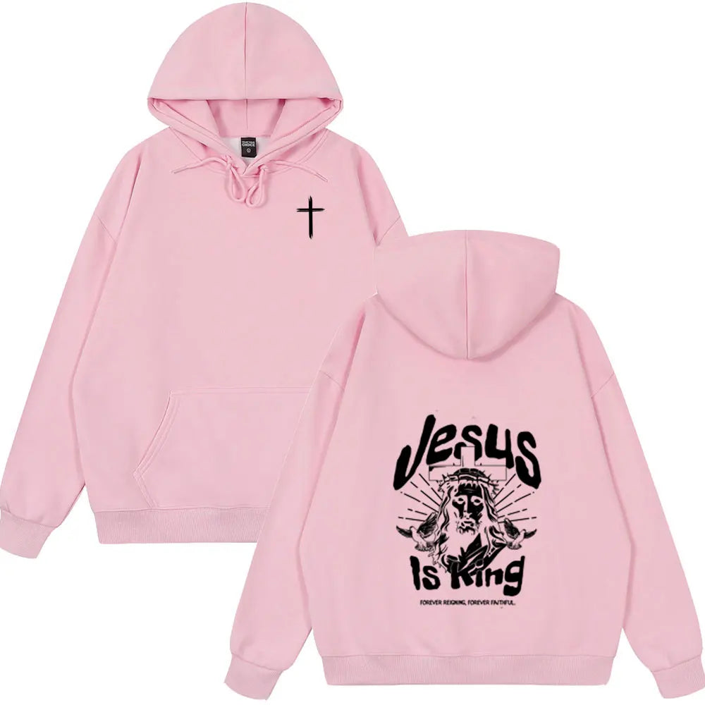 Christian Jesus Bible Verse Vintage Couple Style Wears Men Women Clothing Fashion Tops Oversized Streetwears Winter Spring Tops