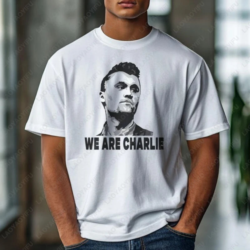 We Are Charlie Kirk Make America Great Again tshirt Turning Point Freedom Conservative Christian Clothing Men Women Cotton Tops