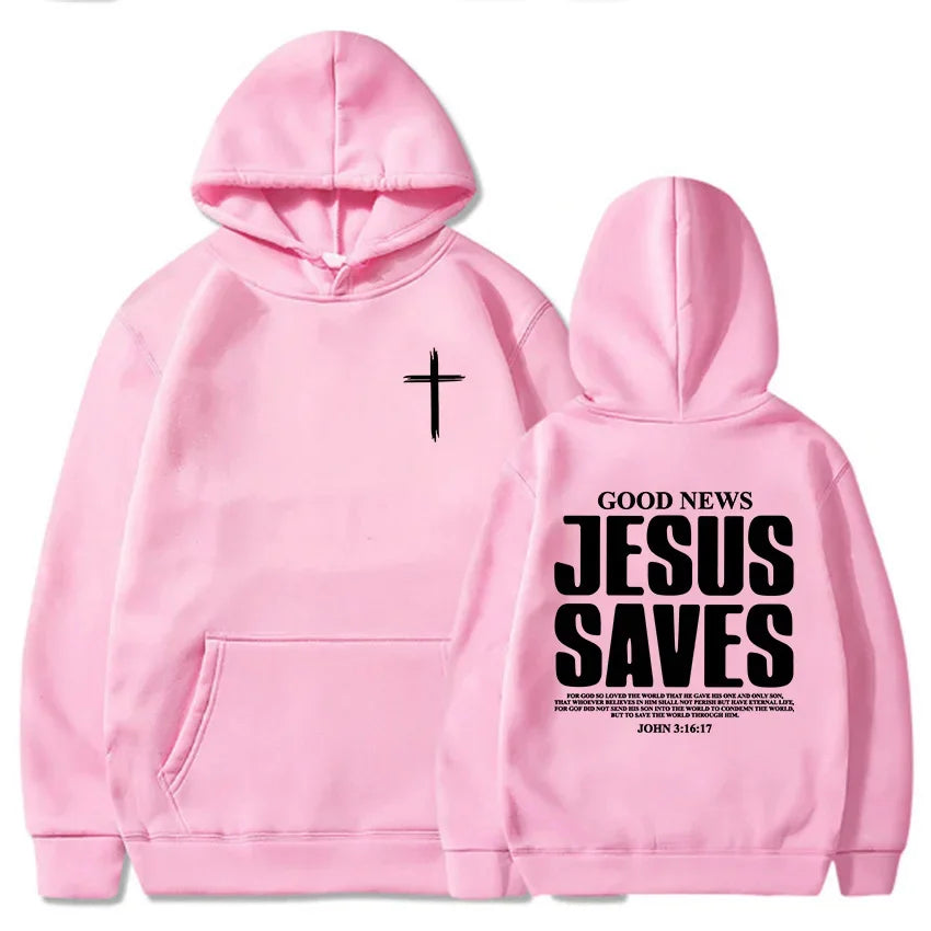 Jesus Men's Sweatshirt Autumn and Winter Warm Men's Hoodie Christian Bible Pullover Fashion Men's Clothing
