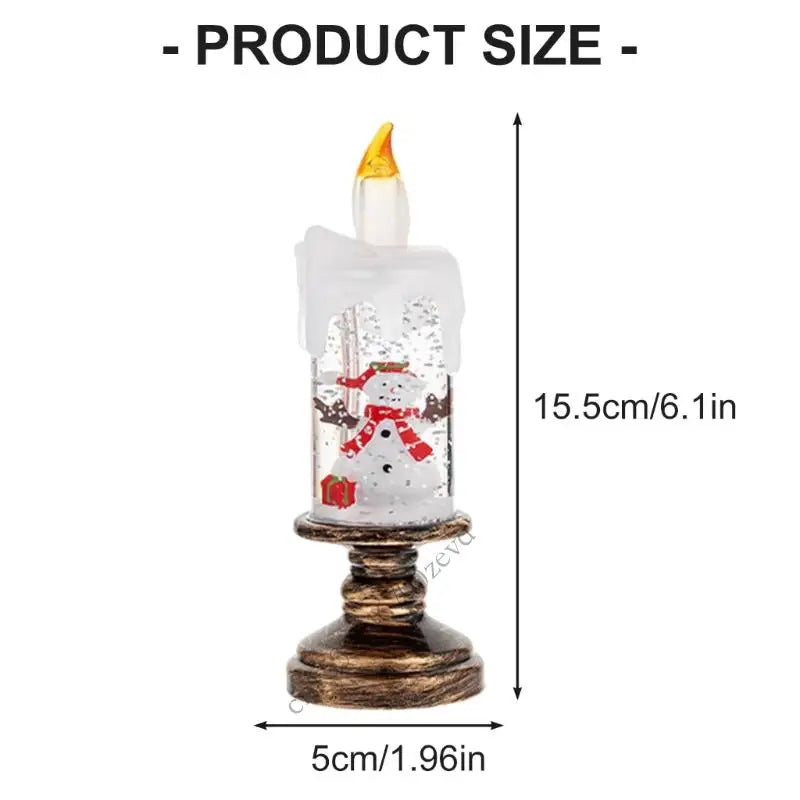 Rotating Snowflakes Projection Crystal Ball Night Light Indoor Dynamic Snow Effect Christmas Decoration Ornament P9YB