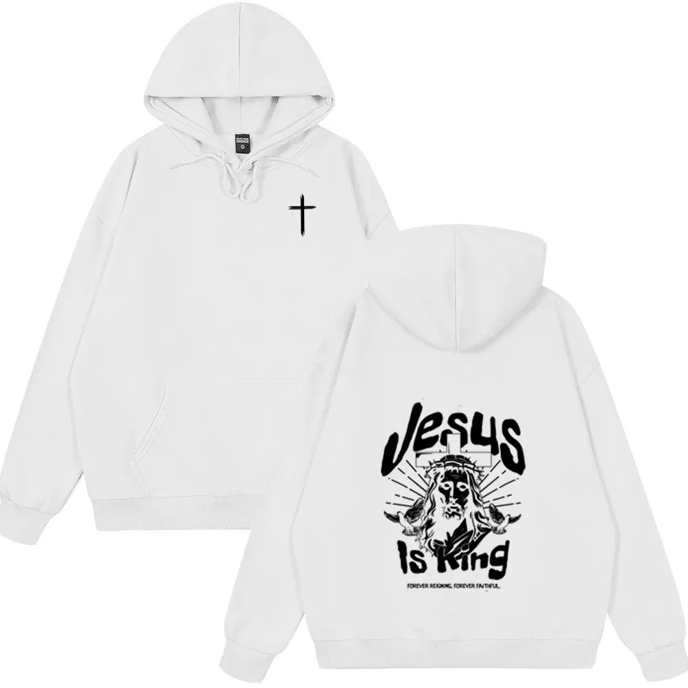 Christian Jesus Bible Verse Vintage Couple Style Wears Men Women Clothing Fashion Tops Oversized Streetwears Winter Spring Tops