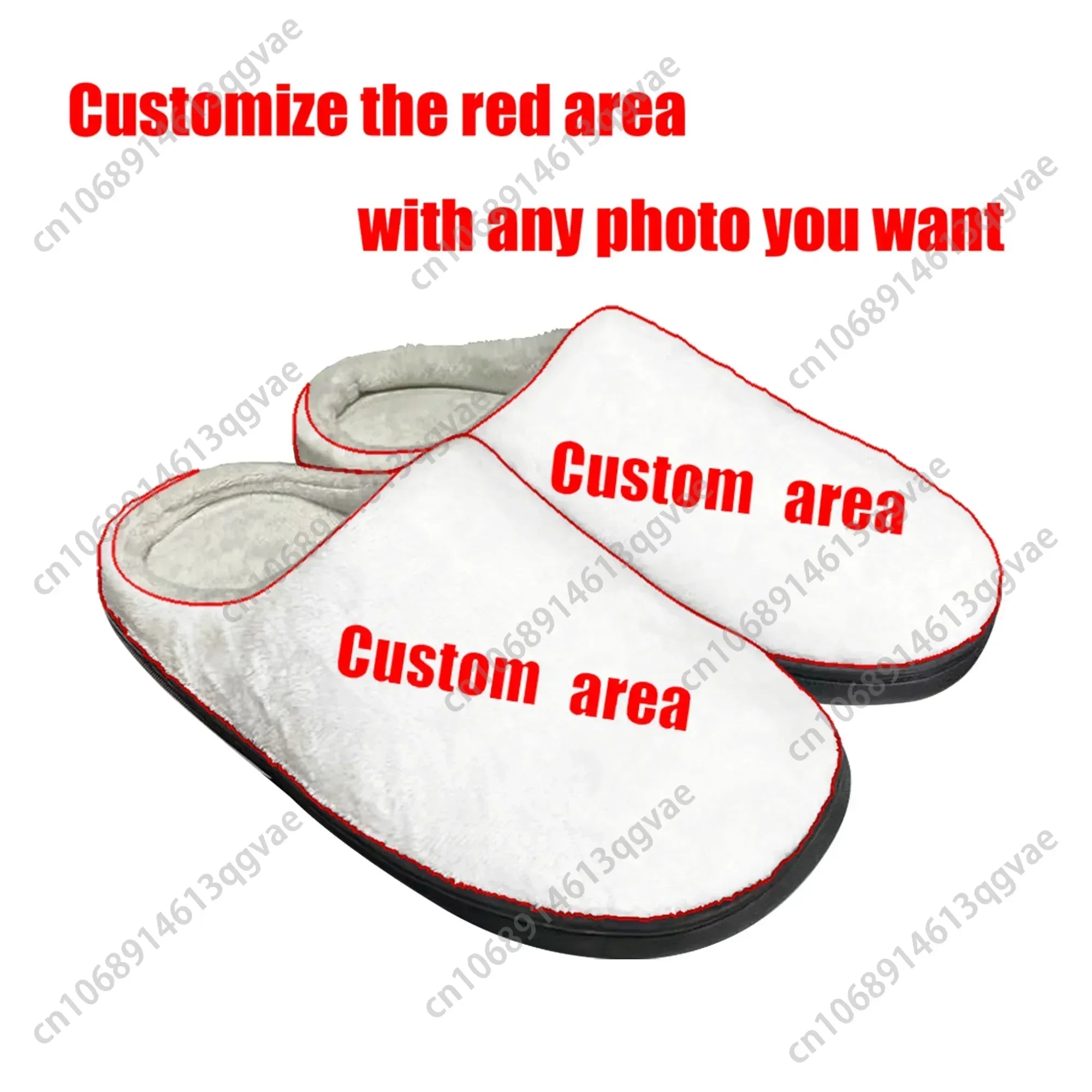 Oil Painting Happy Christmas Snowman Red Scarf Home Cotton Slippers Mens Womens Teenager Plush Bedroom Keep Warm Custom Slipper
