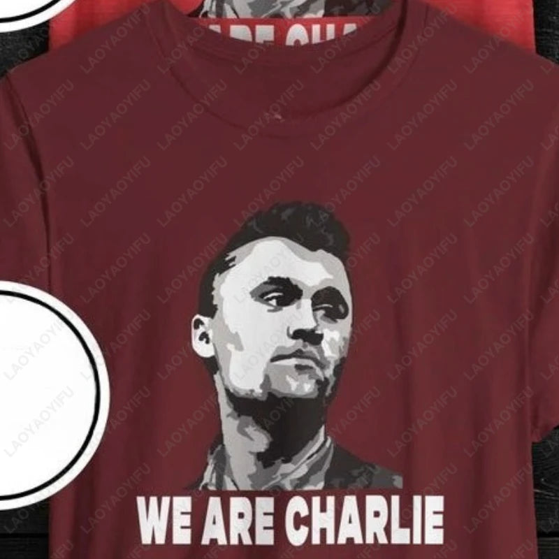 We Are Charlie Kirk Make America Great Again tshirt Turning Point Freedom Conservative Christian Clothing Men Women Cotton Tops