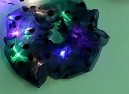 20PCS Girl Women LED Scrunchies Light Up Hair Rope  Ties band Party Glow Birthday Daily Decoration  Festival Halloween Christmas