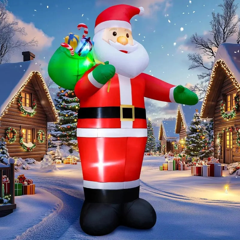 Customization Santa Claus LED Light Inflatable Outdoor Christmas Decorations Christmas Inflatables Decorations